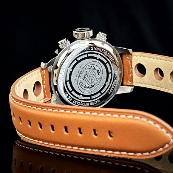 NEW Invicta 48MM Men's S1 Rally Quartz Multifunction White Dial Leather Watch - Picture 2 of 6